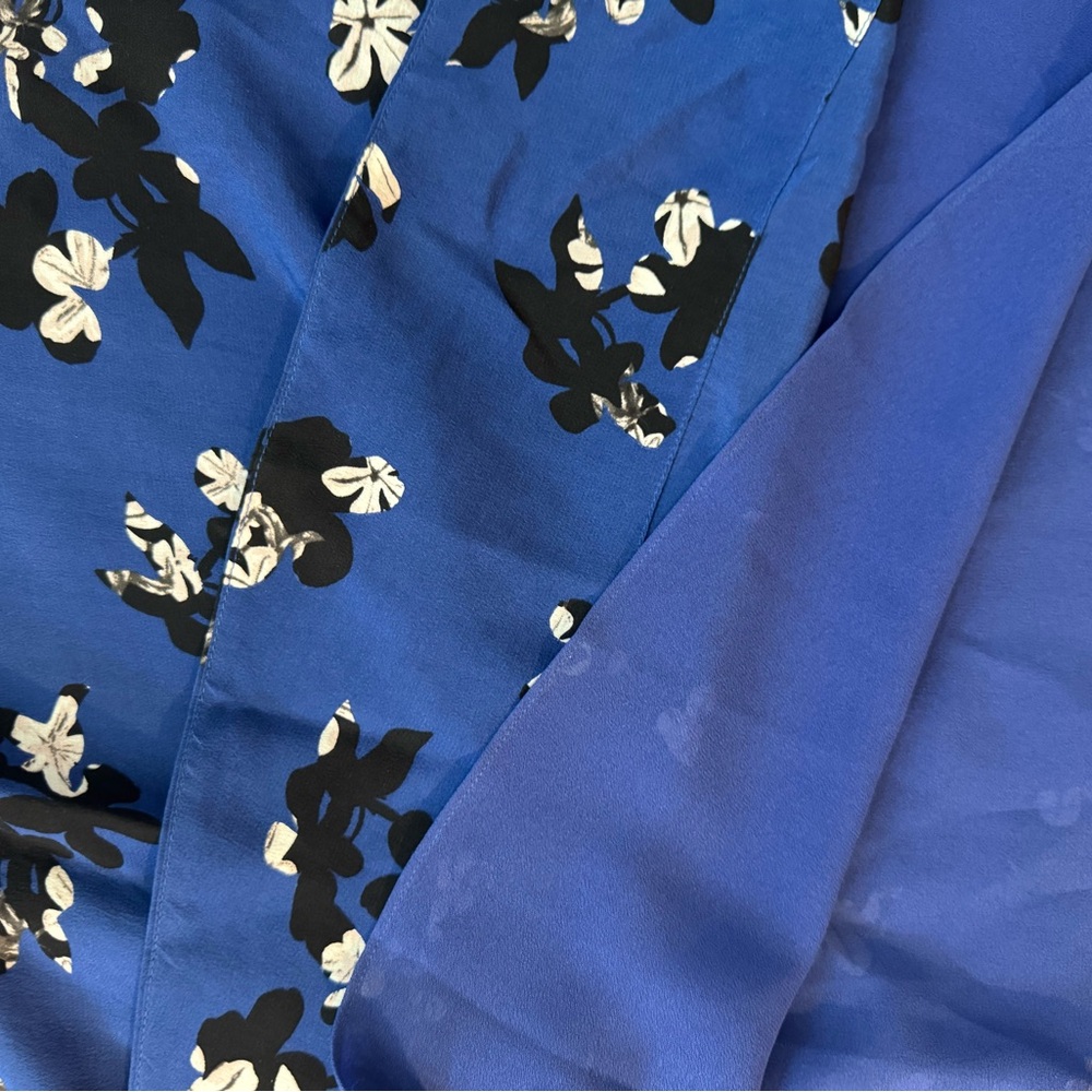 Rebecca Taylor Blue Sleeveless Silk Sundress - Picture 6 of 7